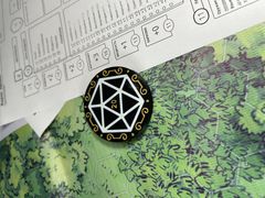 7шт. «DnD D20 Premium» Подземелья и драконы Жетоны вдохновения. Токены К20, Фишки атрибуты мастера ДнД.  - Pic n 309127