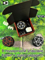 7шт. «DnD D20 Premium» Подземелья и драконы Жетоны вдохновения. Токены К20, Фишки атрибуты мастера ДнД.  - Pic n 309127