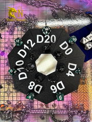 14шт Дайсы для НРИ «DnD D Emerald». Подземелья и драконы игральные кости 7+7. Кубики для ДнД изумрудные, атрибуты мастера ДнД. - Pic n 309208