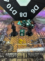 14шт Дайсы для НРИ «DnD D Emerald». Подземелья и драконы игральные кости 7+7. Кубики для ДнД изумрудные, атрибуты мастера ДнД. - Pic n 309208