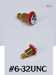 30шт. Комплект для крепления материнской платы к корпусу ПК. Винт #6-32UNC + Латунная шестигранная Стойка + Шайба.  - Pic n 309220