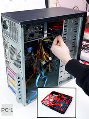 Кронштейн на 6 SSD HDD 2,5 в корпус ПК. Корзина съёмная для крепления 6 штук HDD или SSD жестких дисков 2.5" в отсек 5.25 дюйма без выхода наружу - Pic n 309234