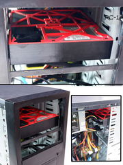 Кронштейн на 6 SSD HDD 2,5 в корпус ПК. Корзина съёмная для крепления 6 штук HDD или SSD жестких дисков 2.5" в отсек 5.25 дюйма без выхода наружу - Pic n 309234