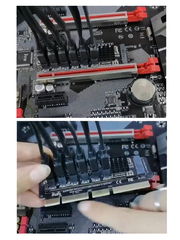 Контроллер M.2 NVMe PCIe 3.0 для подключения 6-ти жестких дисков SATA III SSD/HDD к ПК или Серверу. Адаптер с M.2 на 6SATA драйвера не нужны!  - Pic n 309232