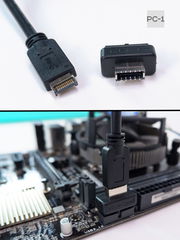 Переходник U319-TypeE с 19pin USB3.0 на 20pin USB-C Female адаптер PH73S позволяет подключить USB Type-C от корпуса в колодку USB на мат. плате ПК - Pic n 309246